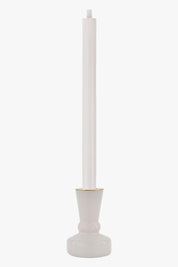 Glazen kandelaartje S - wit