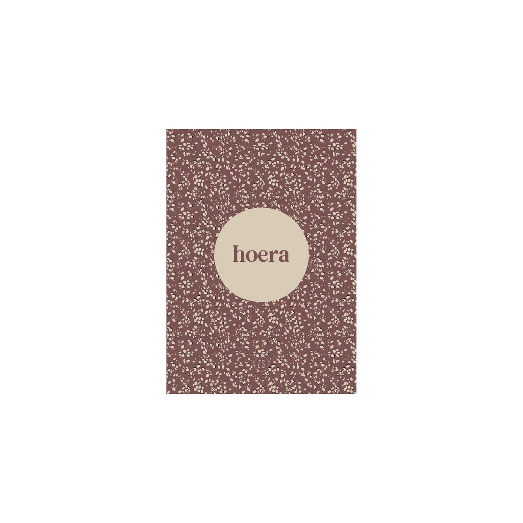 Postkaart - Hoera