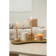 Keramieken kandelaar rond - Leem