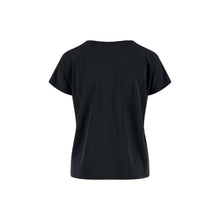 Afbeelding in Gallery-weergave laden, T-shirt met v-hals - off black
