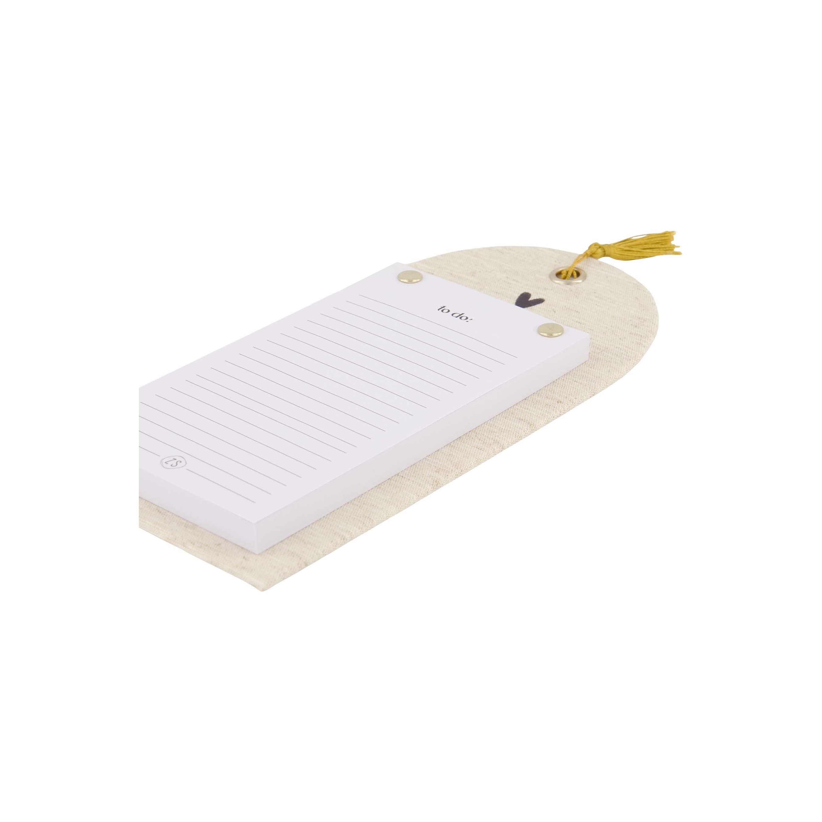 To-do lijstje op linnen bord