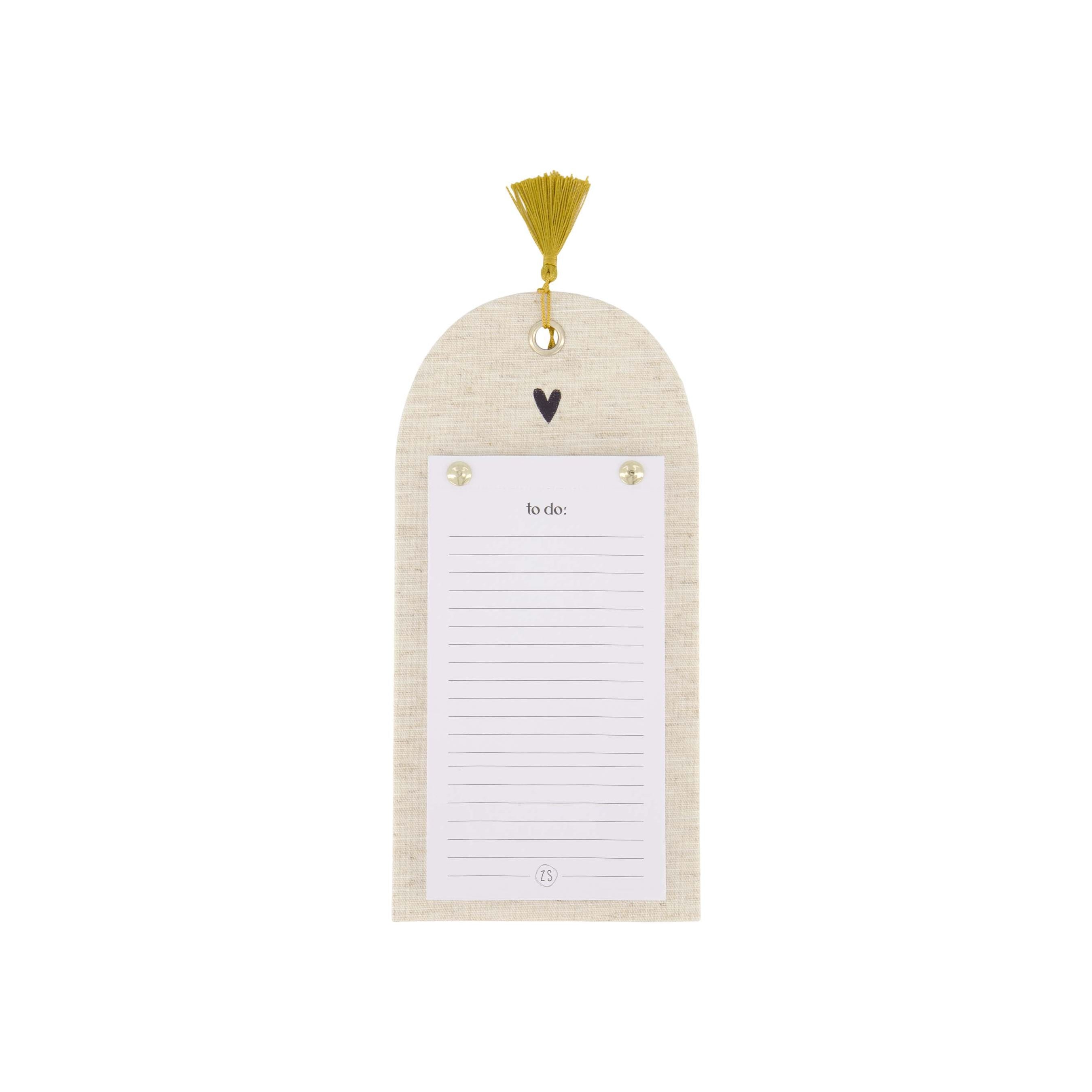 To-do lijstje op linnen bord
