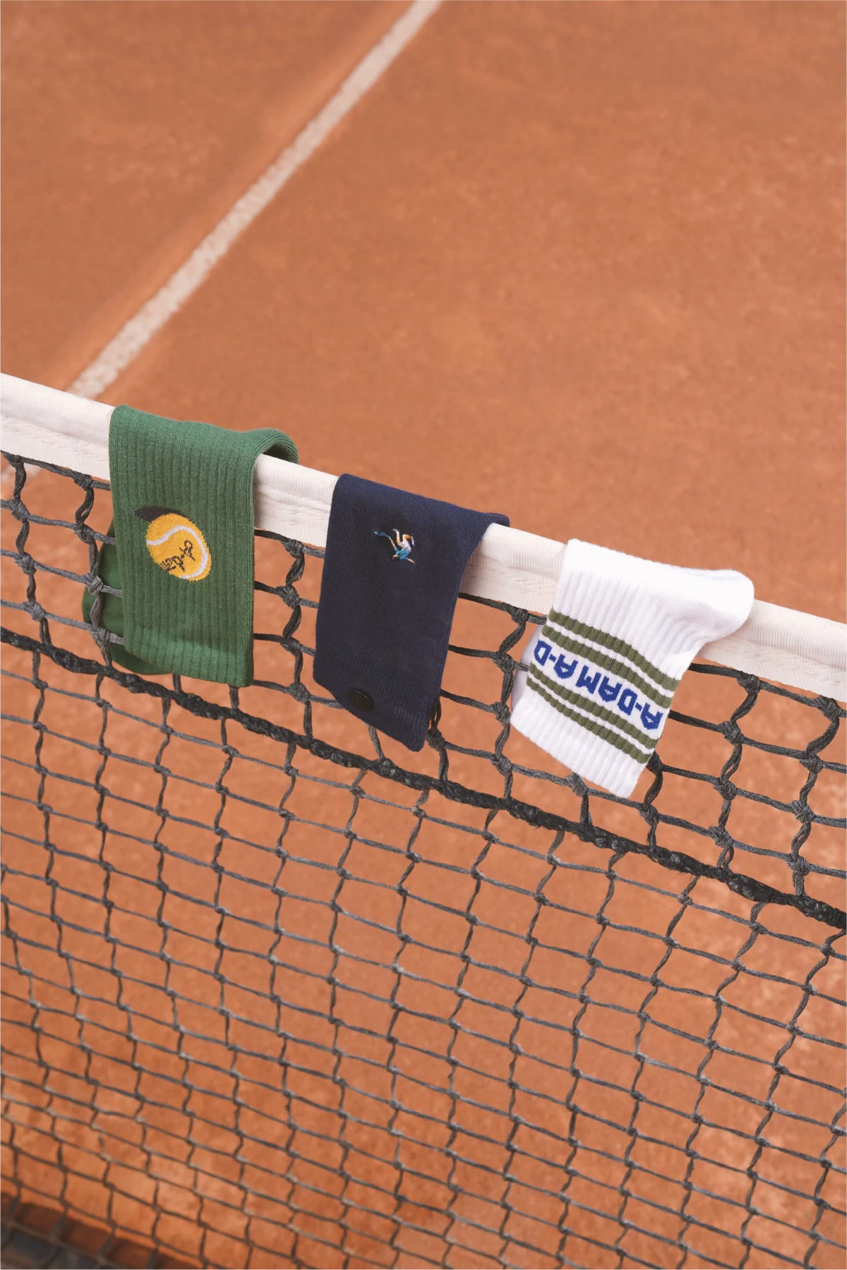 green tennisball crew socks