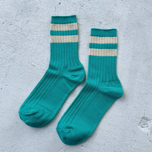 Her Socks Varsity - Espresso