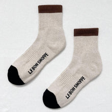 Afbeelding in Gallery-weergave laden, Girlfriend socks - Color block black coffee
