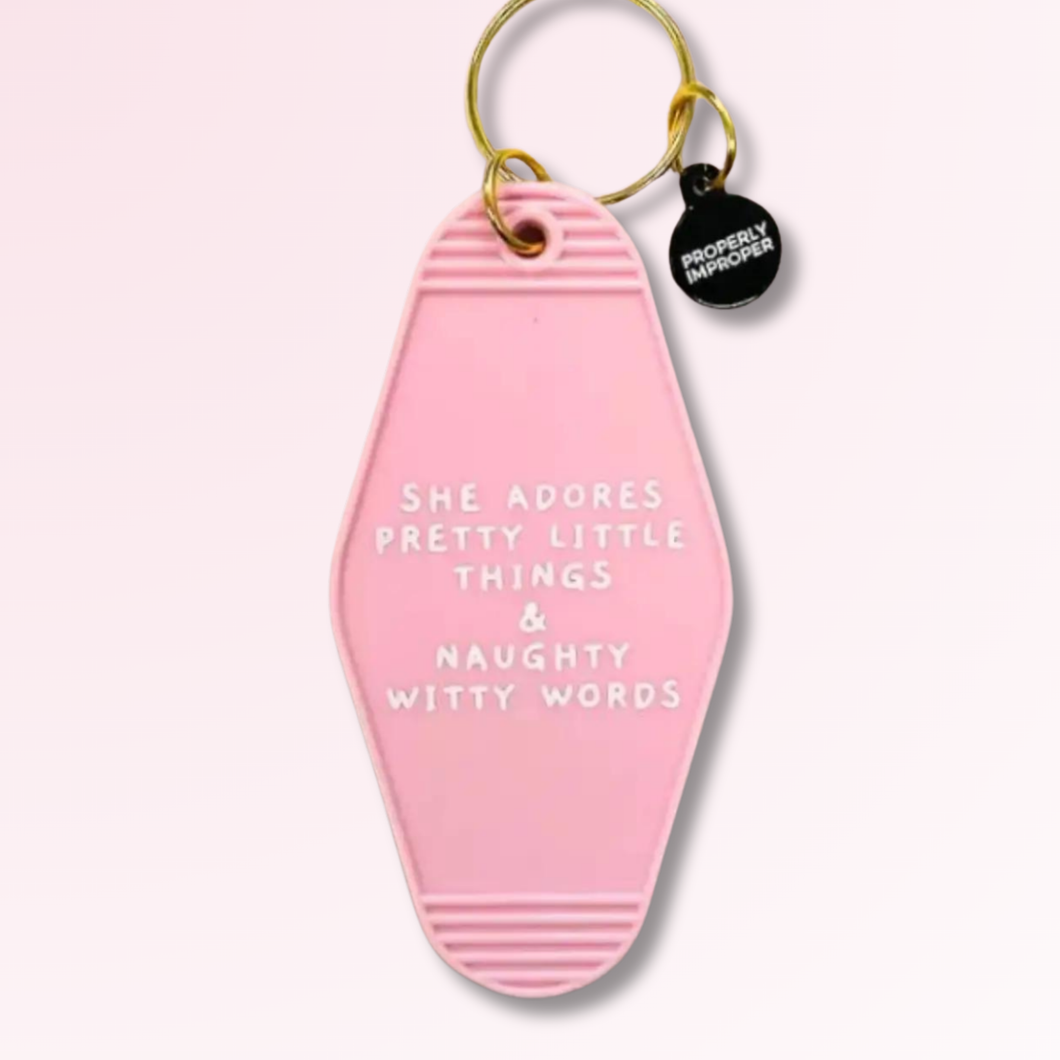 She Adores Pretty Little Things - Sleutelhanger