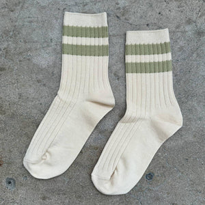 Her Socks Varsity - Espresso