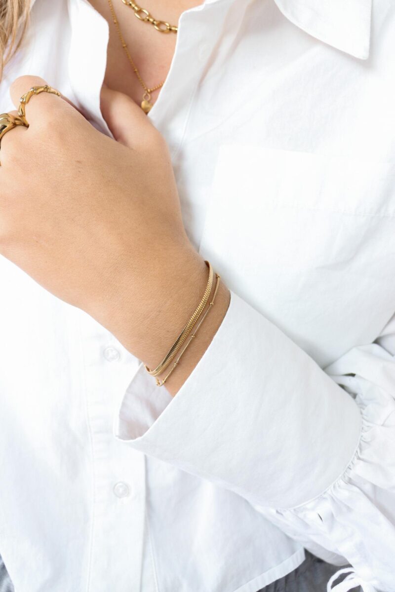 Mini dot chain - armband