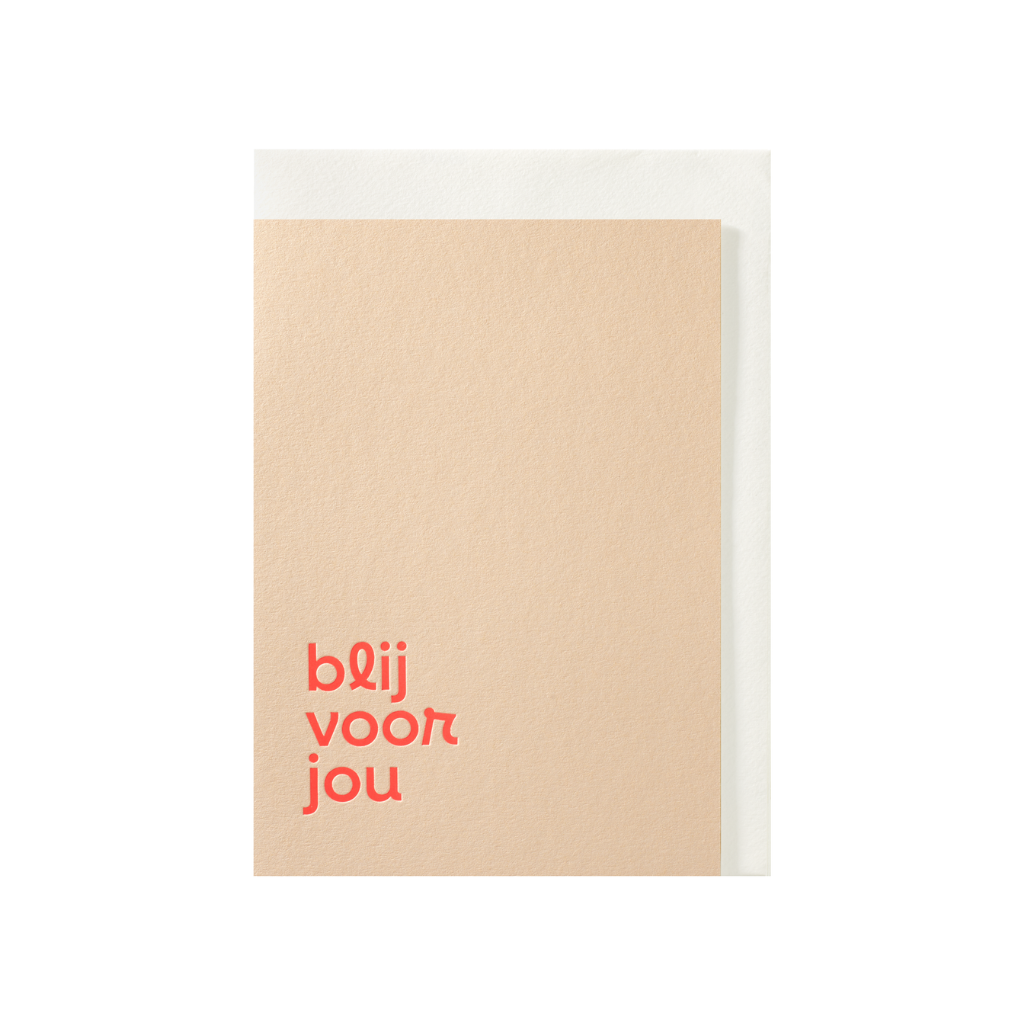 kaart - blij voor jou