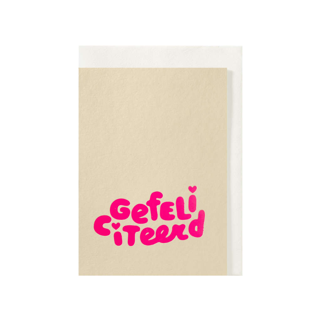 kaart - gefeliciteerd