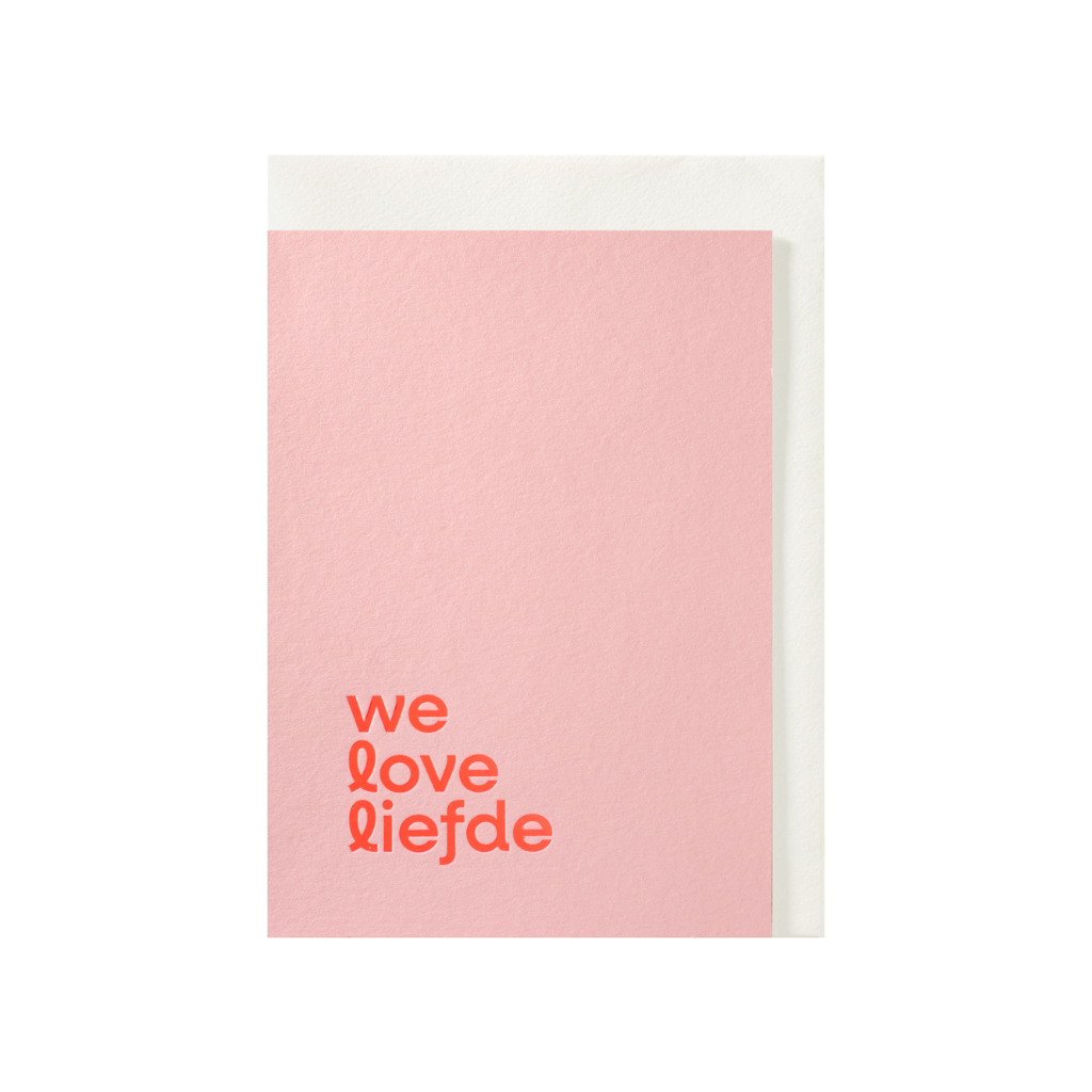 kaart - we love liefde