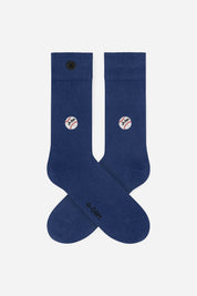 Blue baseball socks
