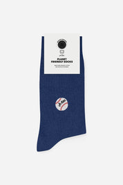 Blue baseball socks