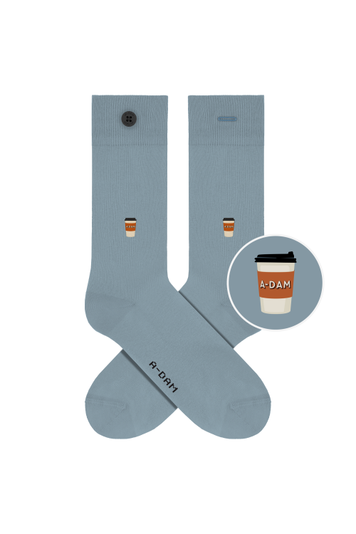 coffee blue socks