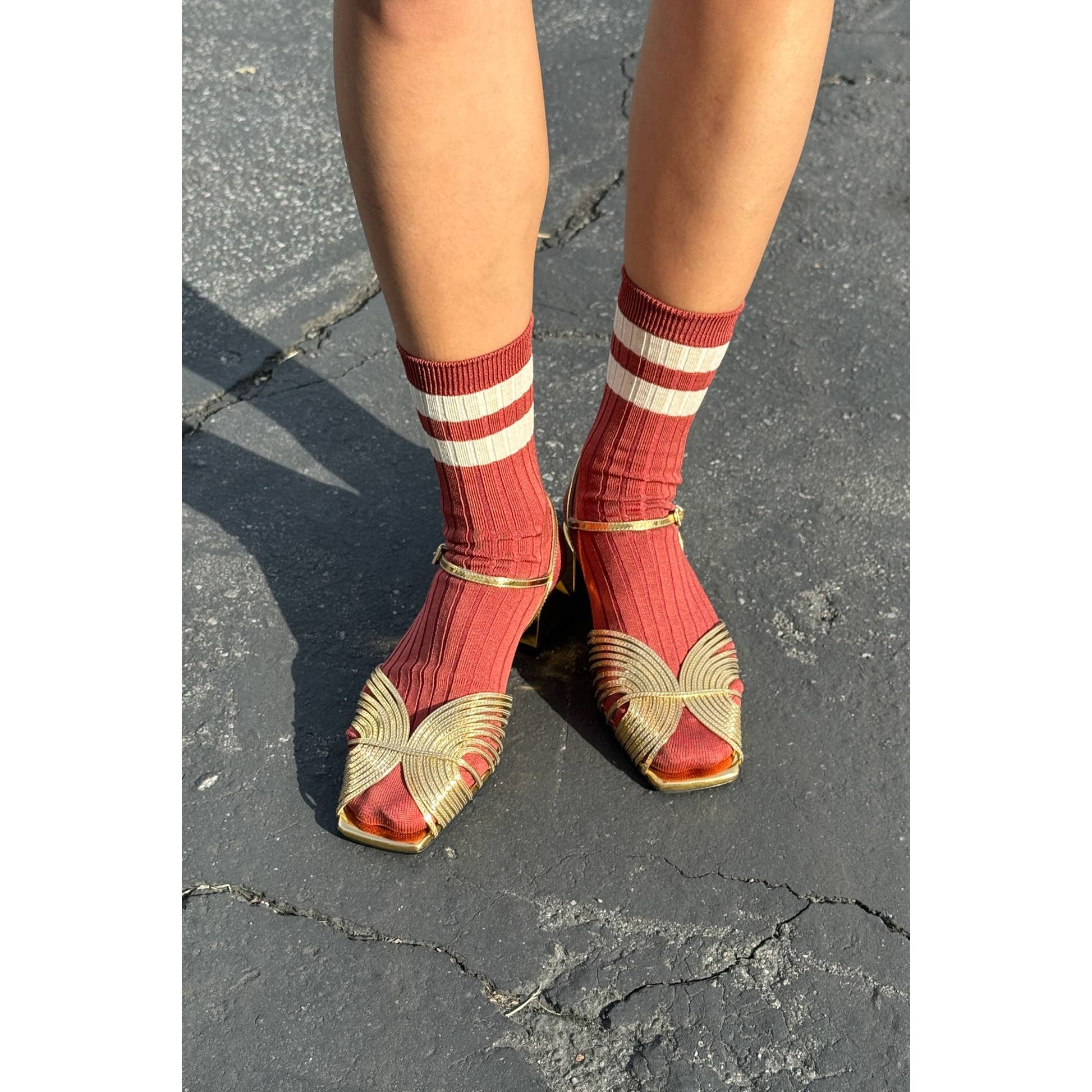 Her varsity socks - Tandoori