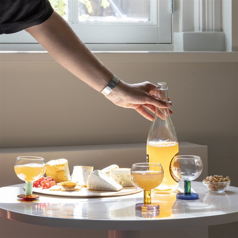 cantine glazen set/2 - pink