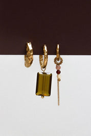 Chain morello hoop - oorbel