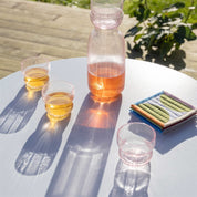 circus glass s/4 - pink