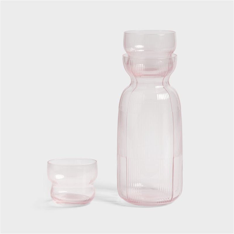 circus glass s/4 - pink