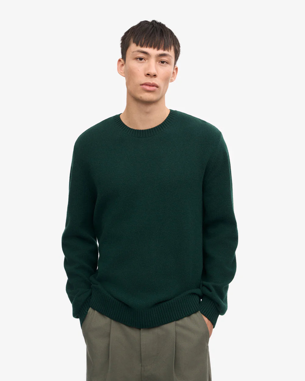 Classic merino wool crew