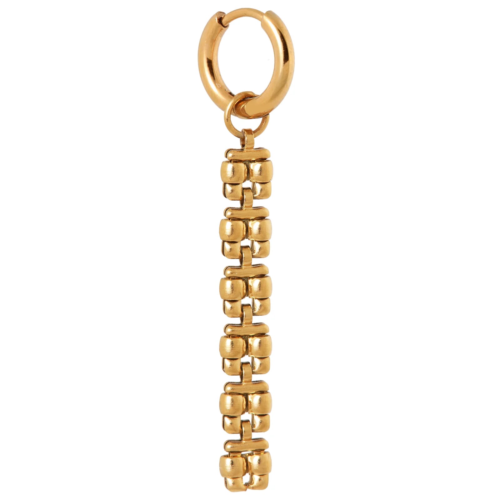 Classic square hoop - oorbel