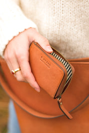 Coco coin purse - cognac
