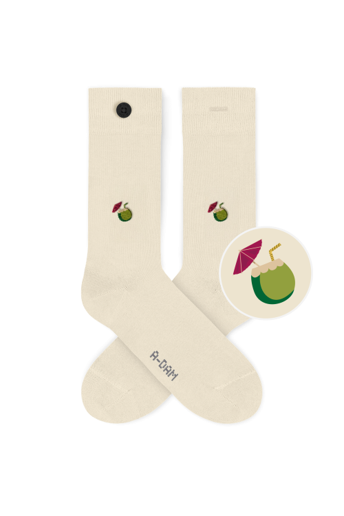 coconut ecru socks
