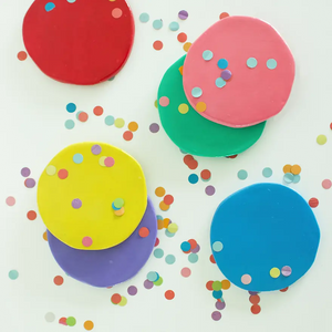 Confetti coasters