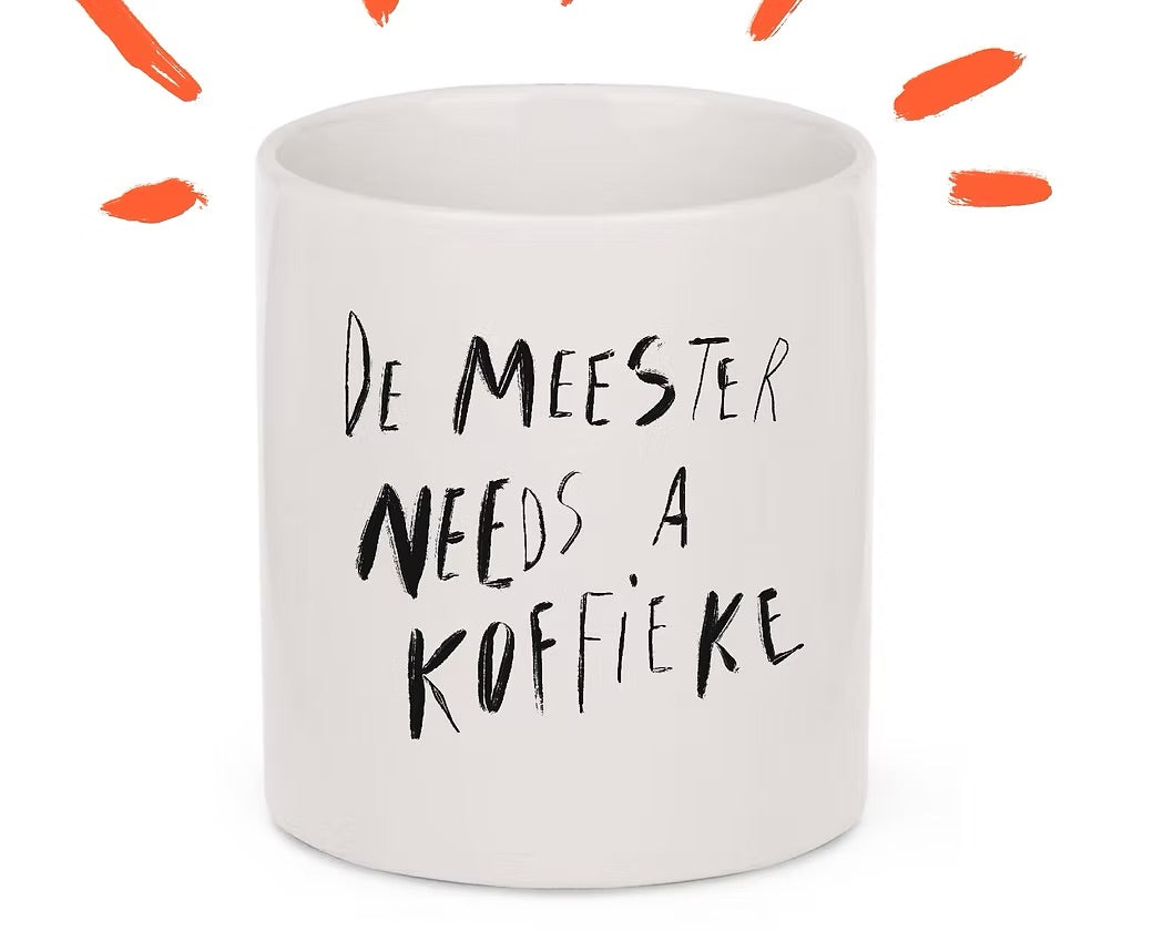 Meester needs a koffie - Mok