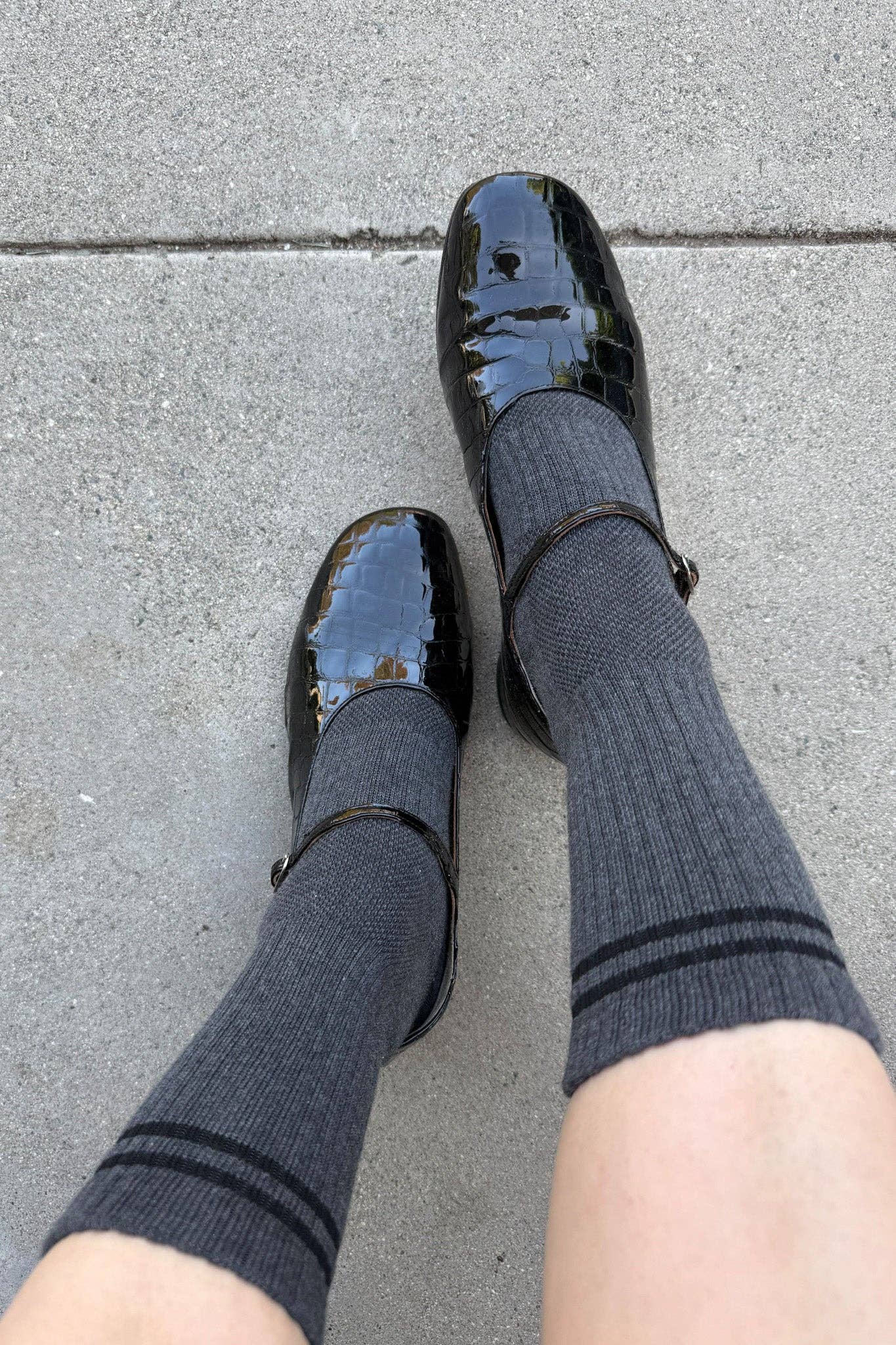 boyfriend socks - wood