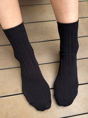 Her Socks cotton - Dark tan