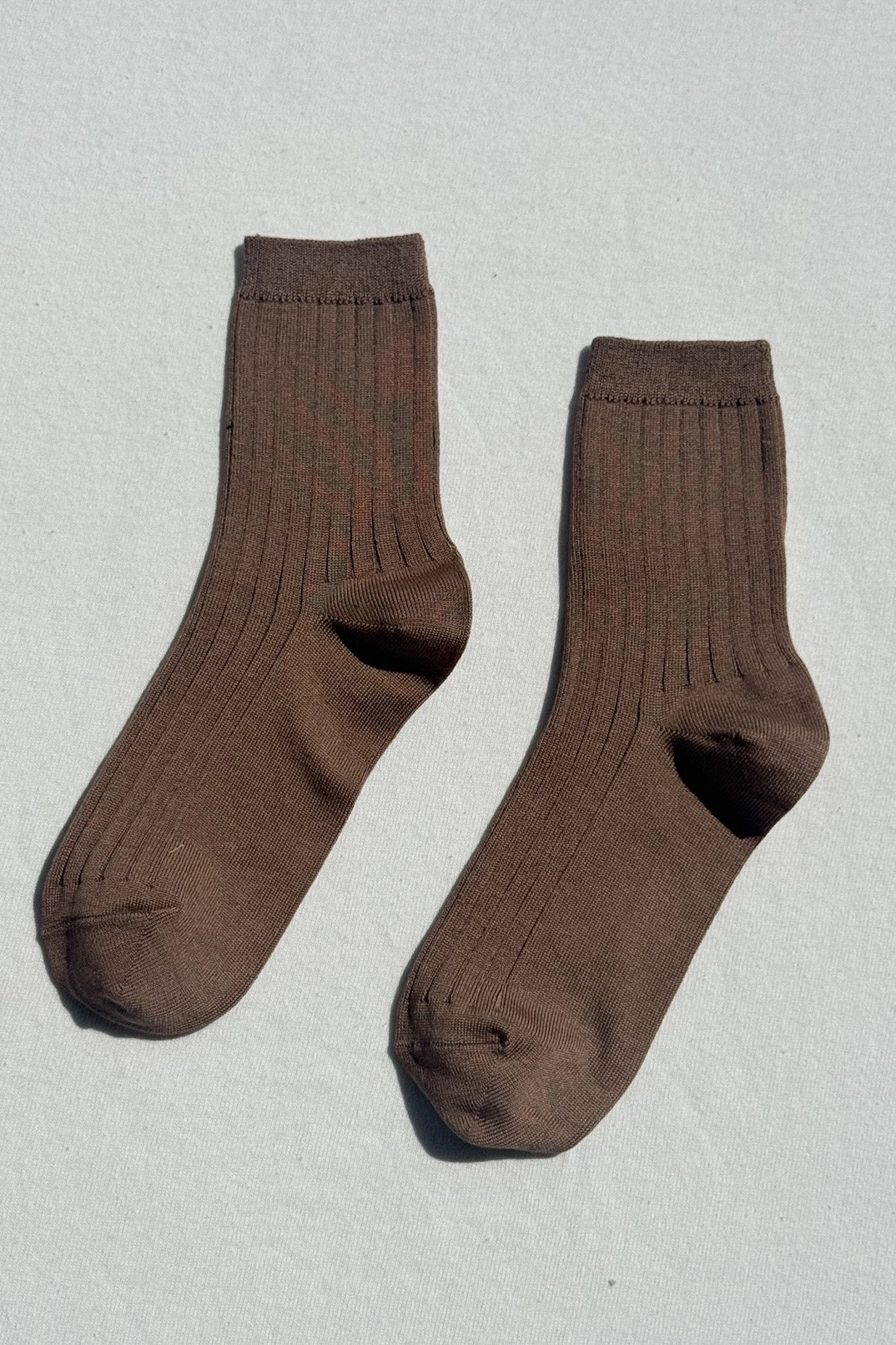 Her Socks cotton - Dark tan