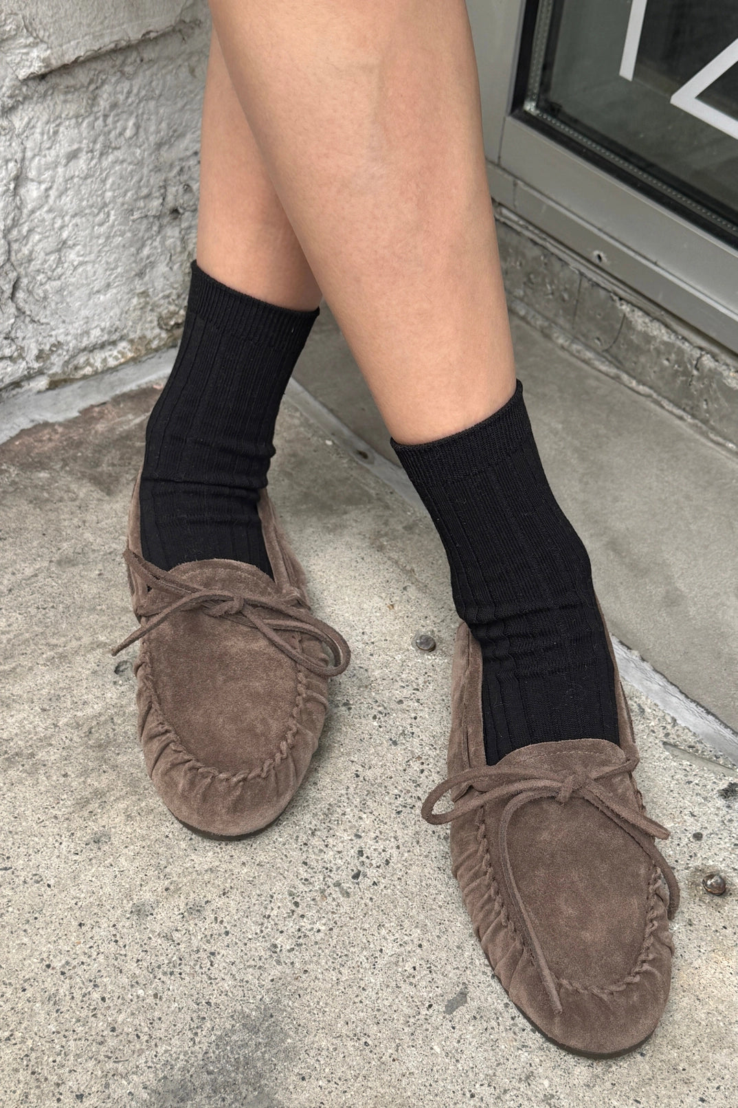 Her Socks cotton - Dark tan
