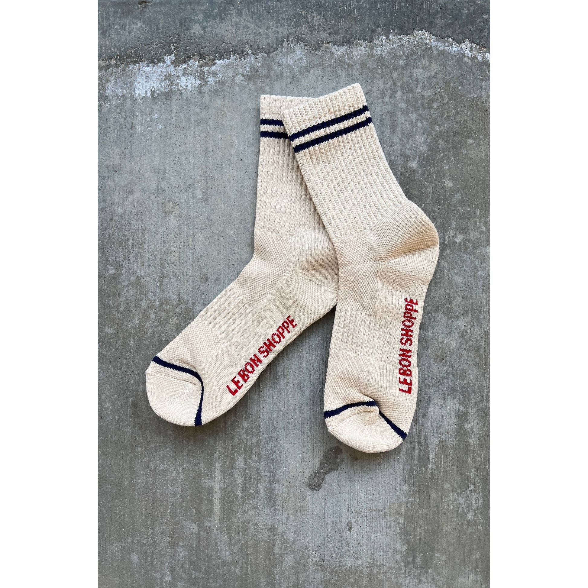 Boyfriend socks - Cashew