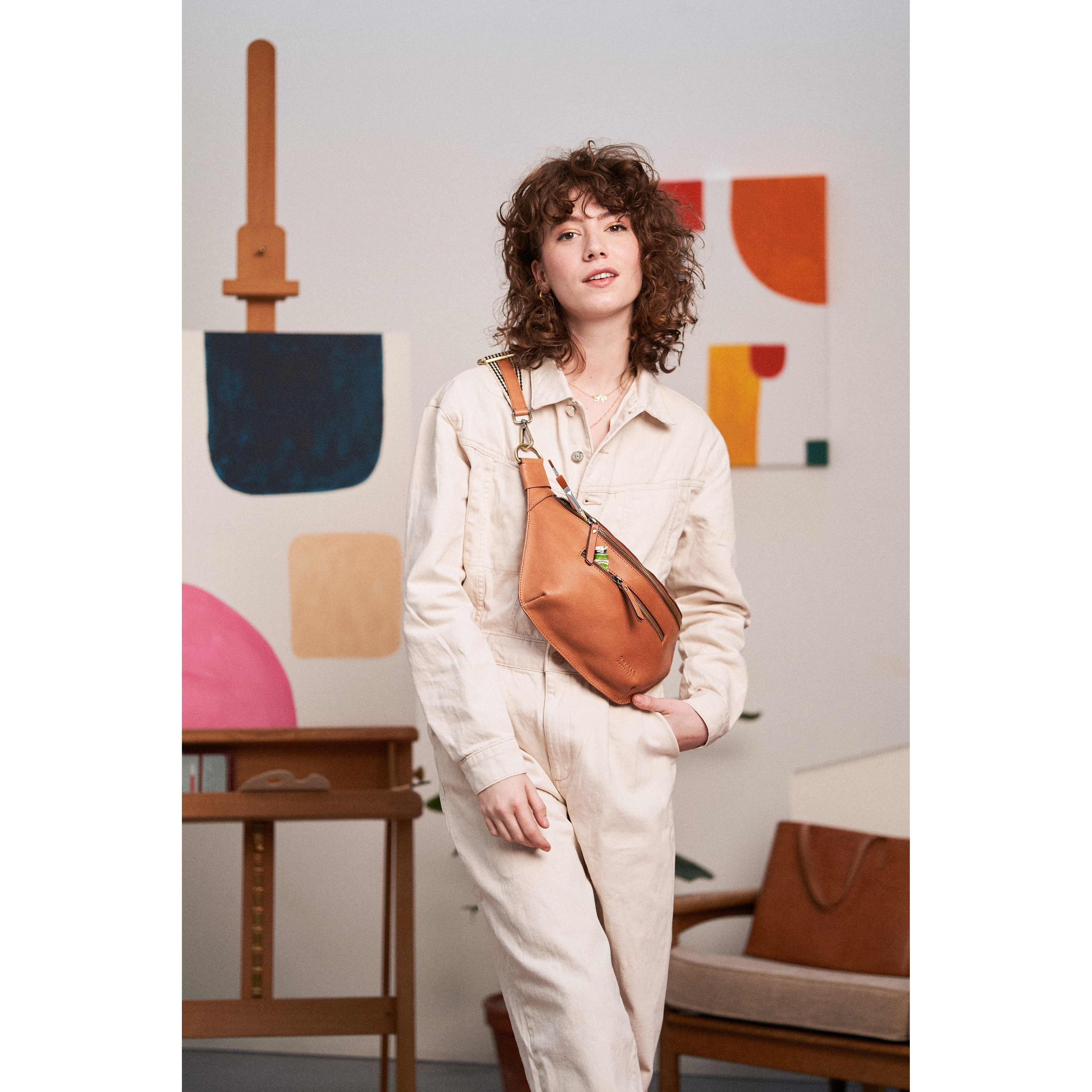 Drew bum bag - Wild oak