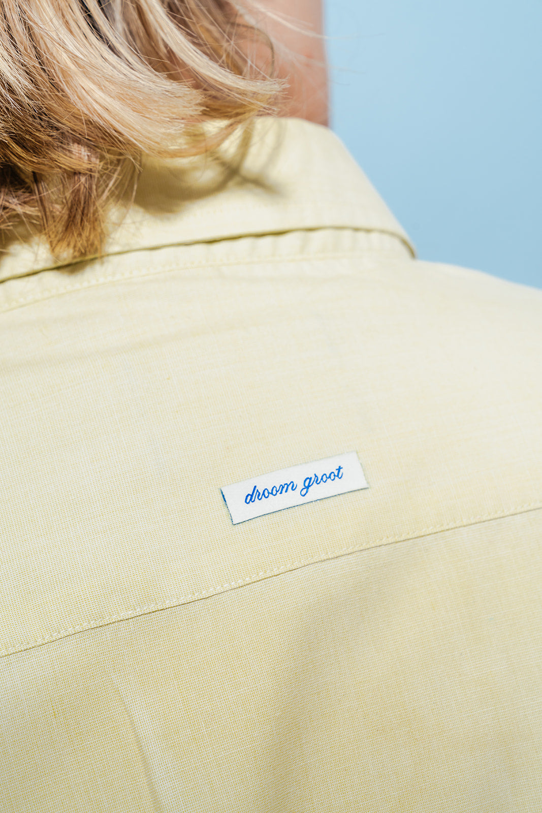 droom groot - strijklabel op kaartje