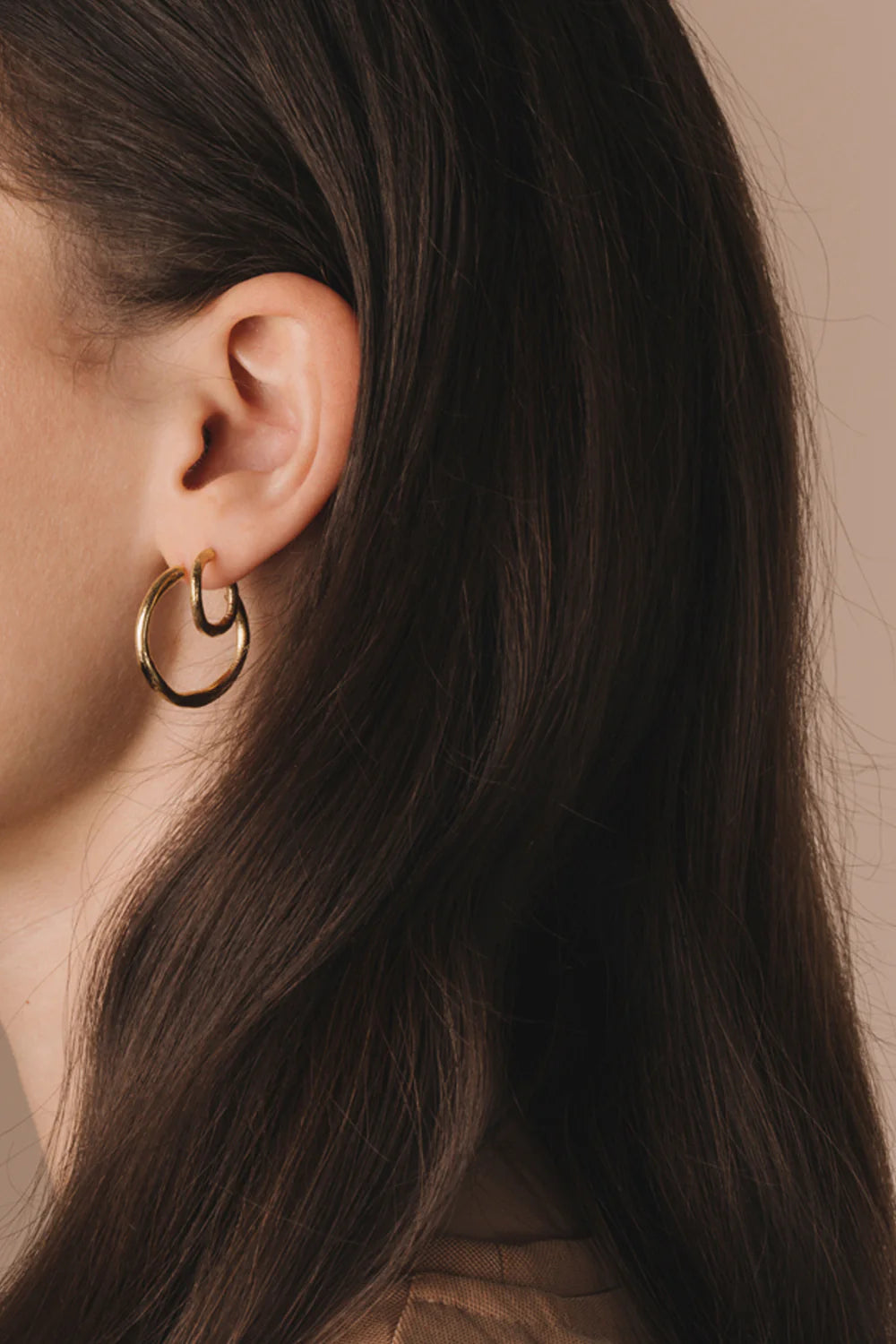 Oorbellen - clay hoop