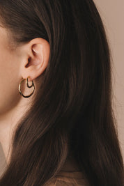 Oorbellen - clay hoop