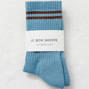 Boyfriend Socks - Powder Blue