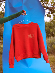fearless female - oversized sweatshirt