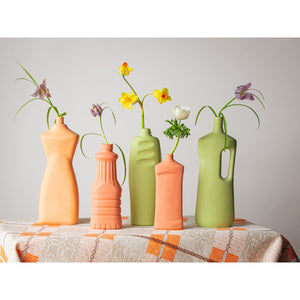 Bottle vase #16 spring green