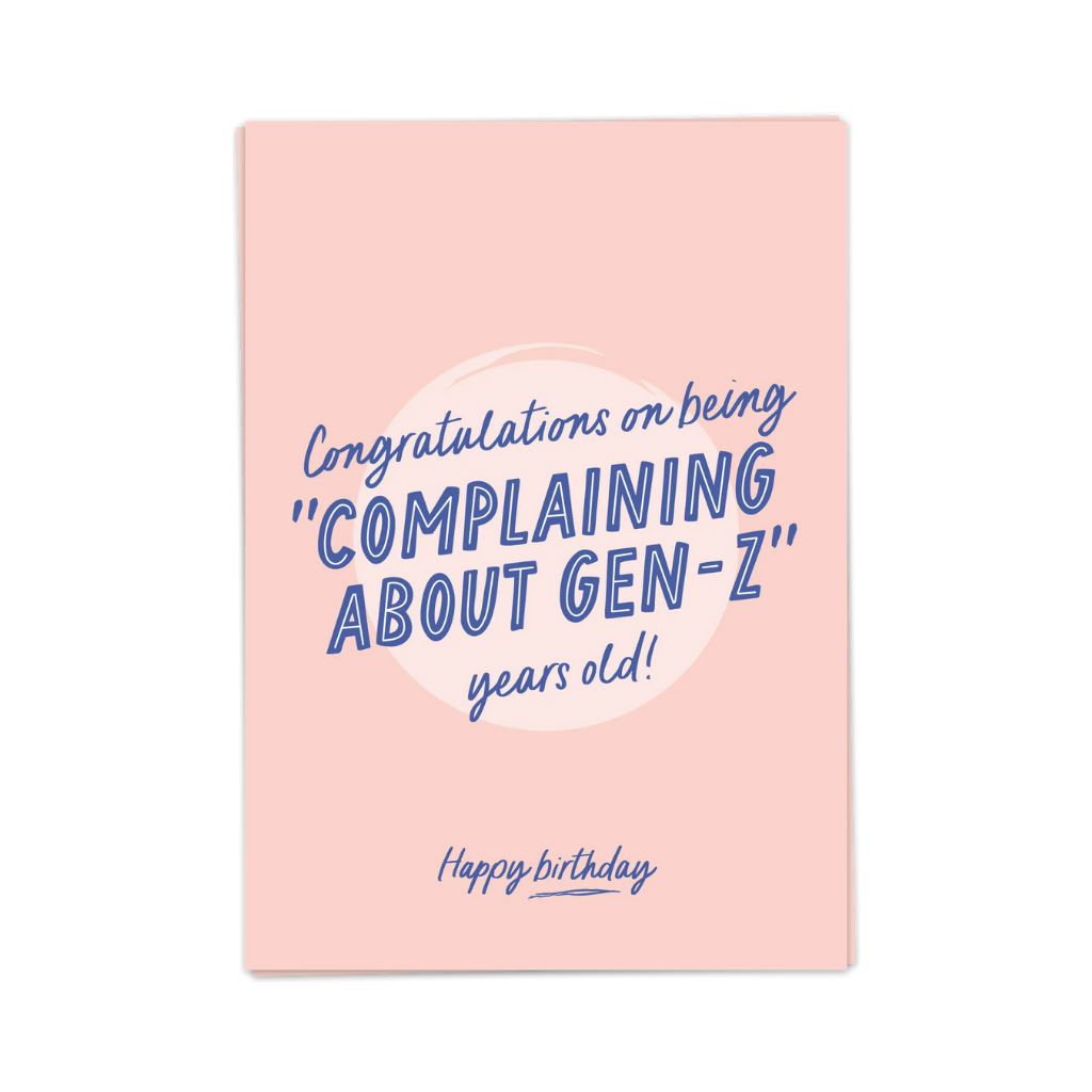 Kaart - Gen Z birthday