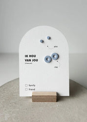 Oorbellen - geschenkkaartje