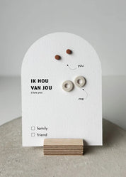 Oorbellen - geschenkkaartje