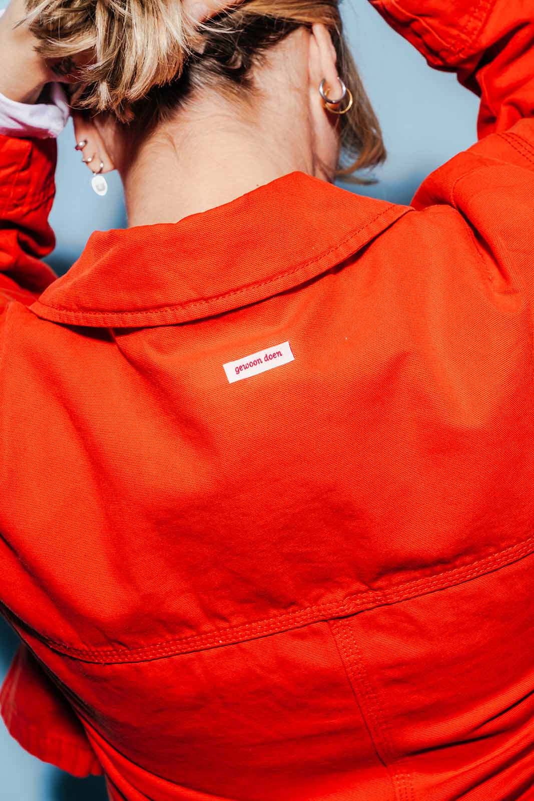 gewoon doen - strijklabel op kaartje