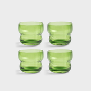 circus glass s/4 - green