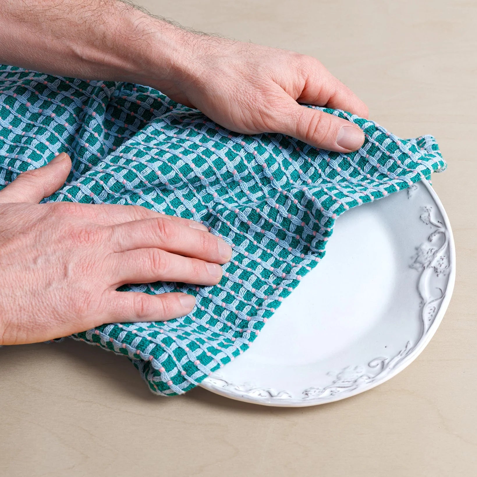 Set kleurrijke keukendoeken