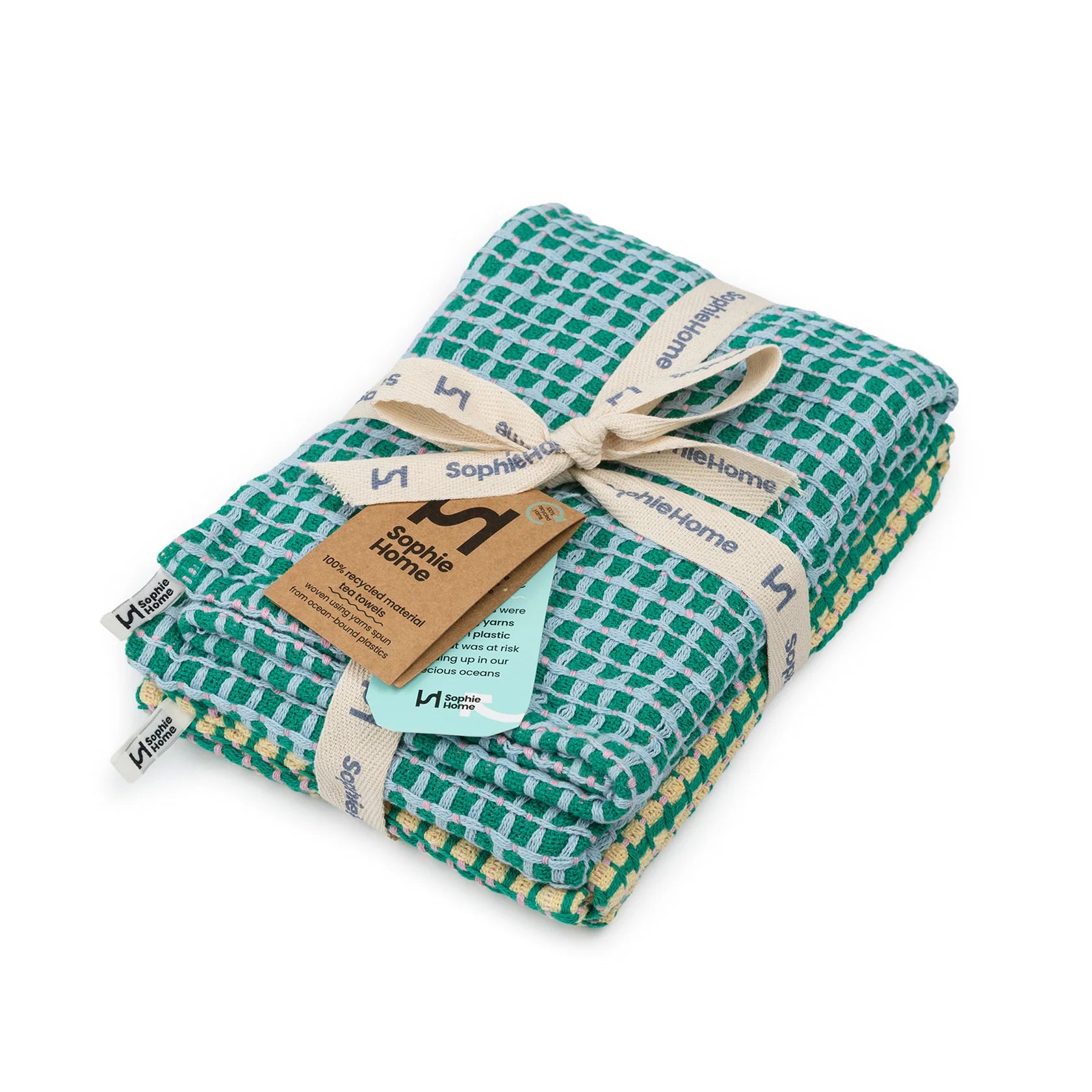 Set kleurrijke keukendoeken
