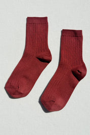 Her Socks cotton - Terracotta
