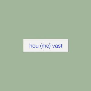 Hou (me) vast - Strijklabel op kaartje